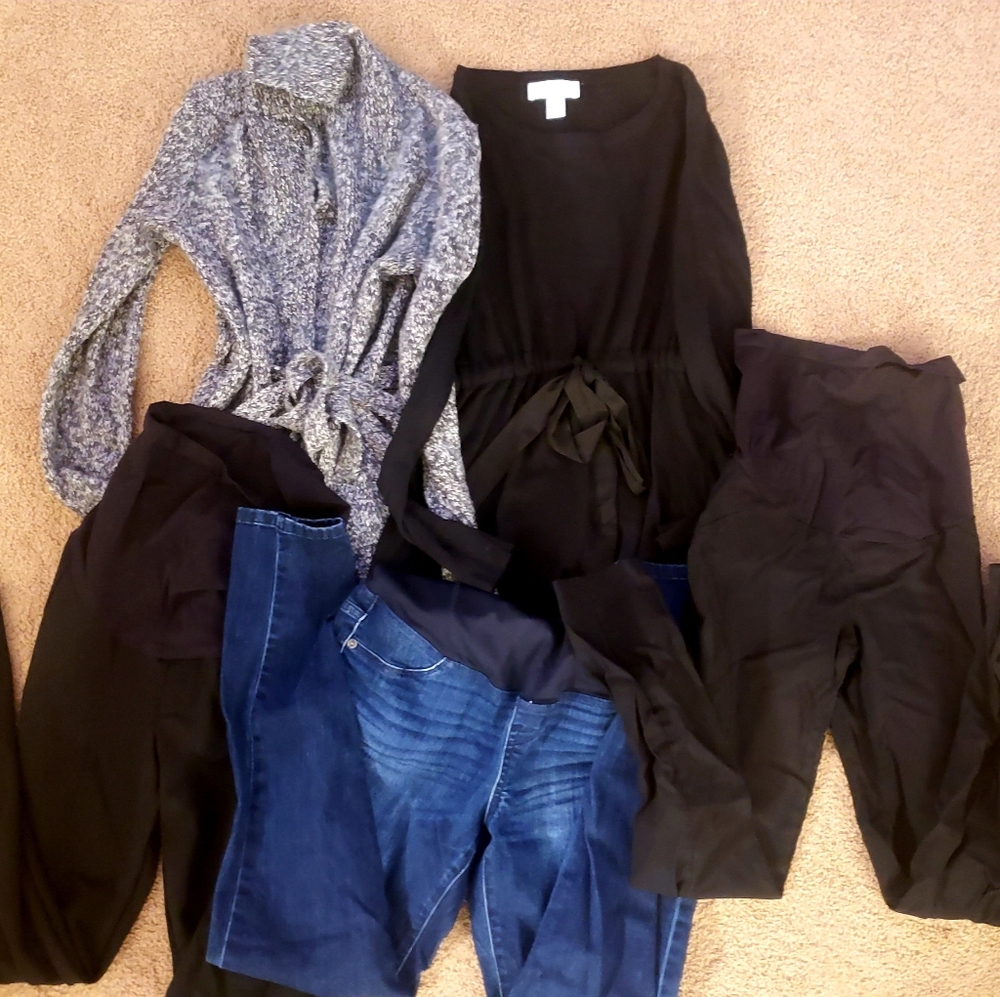 Motherhood Maternity Sweaters and pants lot